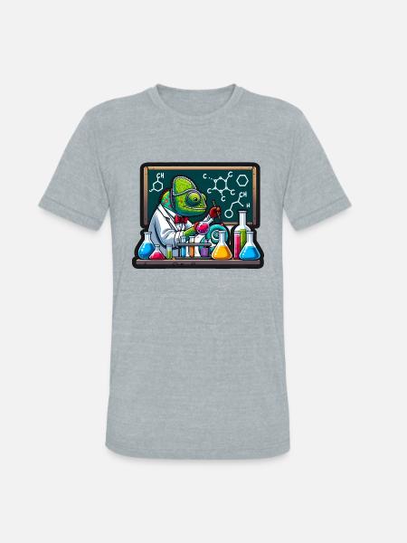 Chemical Chameleon - Unisex Tri-Blend T-Shirt - heather grey