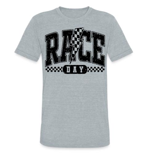 raceday bolt - Unisex Tri-Blend T-Shirt
