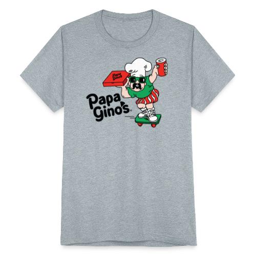 Skateboarding Papa Gino - Unisex Tri-Blend T-Shirt