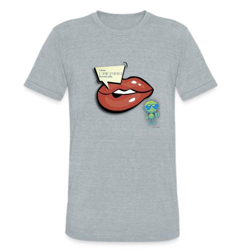Smoon City_I wear lipstick - Unisex Tri-Blend T-Shirt