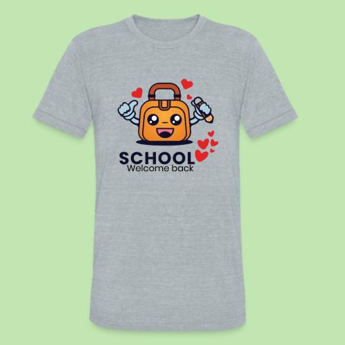 first day of school outfit- school Welcome back - Unisex Tri-Blend T-Shirt