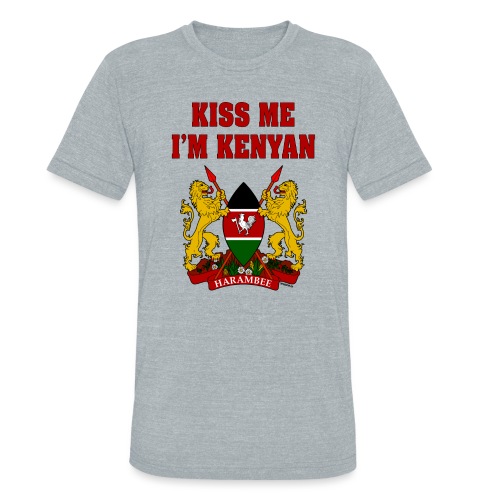 Kiss Me, I'm Kenyan - Unisex Tri-Blend T-Shirt