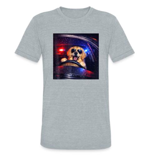Funny Police Golden Retriever Meme Tee - Unisex Tri-Blend T-Shirt