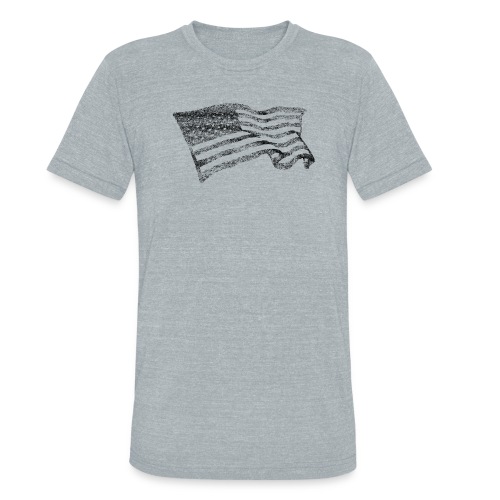 american flag upload2 - Unisex Tri-Blend T-Shirt