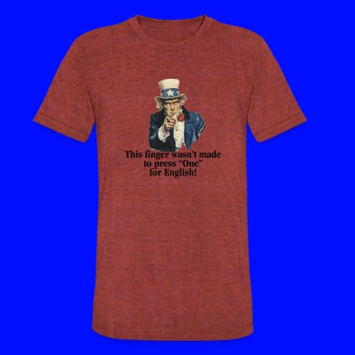 Uncle Sam - Finger - Unisex Tri-Blend T-Shirt