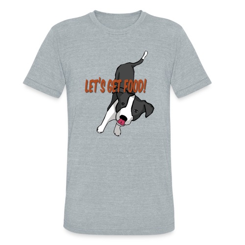 Foodie Dog Border Collie - Unisex Tri-Blend T-Shirt