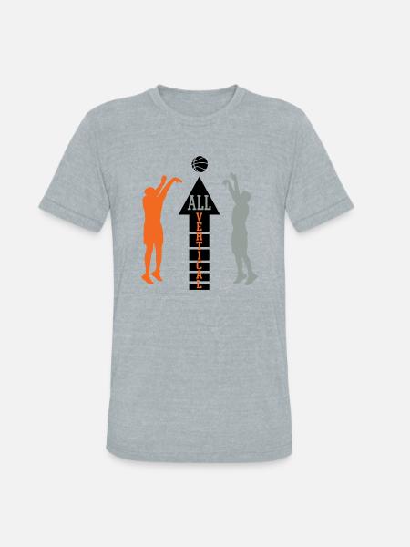 ALL VERTICAL - Unisex Tri-Blend T-Shirt - heather grey