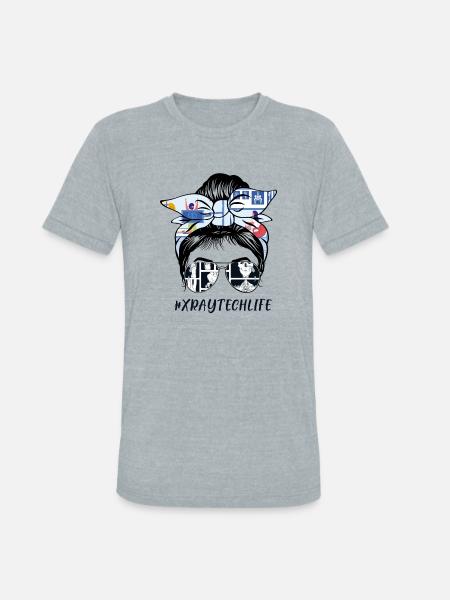 Xray tech life - Unisex Tri-Blend T-Shirt - heather grey