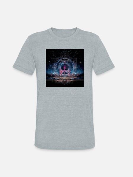 Cosmic Nebula - Unisex Tri-Blend T-Shirt - heather grey