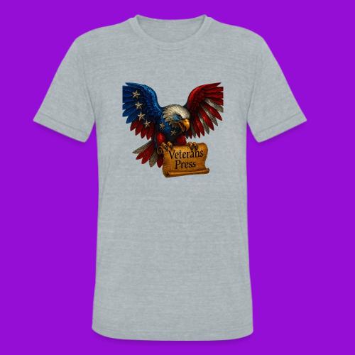 Veterans Press Bald Eagle - Unisex Tri-Blend T-Shirt