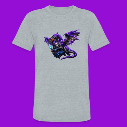 Neon Dragon and Battle Mage - Unisex Tri-Blend T-Shirt