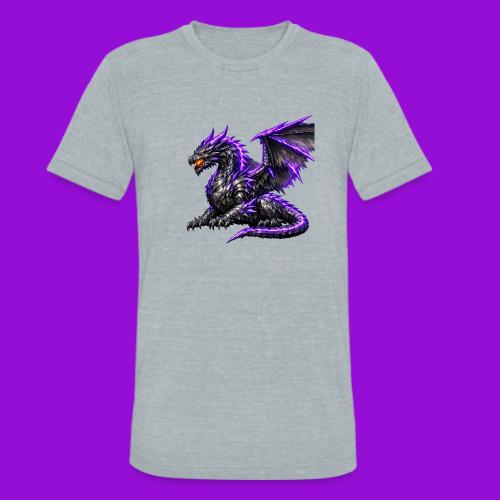 Neon Dragon at Rest - Unisex Tri-Blend T-Shirt