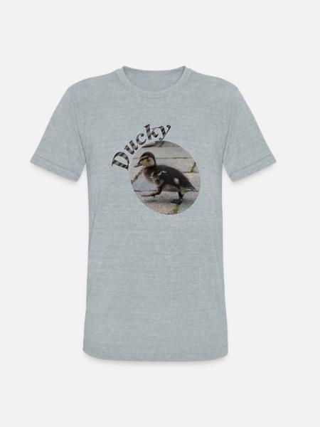 Ducky - Unisex Tri-Blend T-Shirt - heather grey