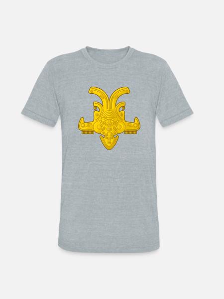 Colombian Ancient Golden Art - Unisex Tri-Blend T-Shirt - heather grey