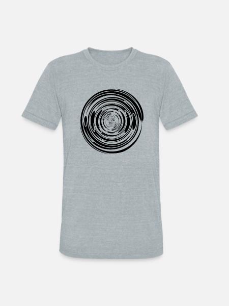 Abstract Vortex 17 - Unisex Tri-Blend T-Shirt - heather grey