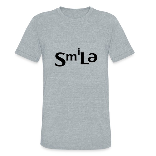 Smile Abstract Design - Unisex Tri-Blend T-Shirt