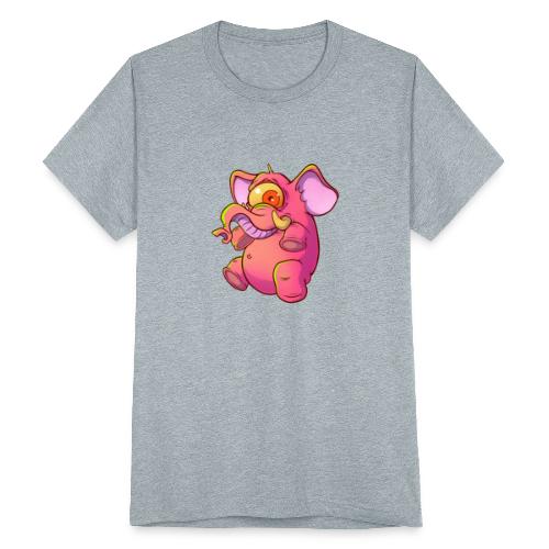 Pink elephant cyclops - Unisex Tri-Blend T-Shirt