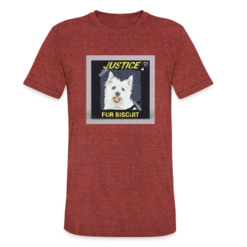 Justice For Biscuit - Unisex Tri-Blend T-Shirt