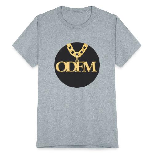 ODFM Podcast™ gold chain from One DJ From Murder - Unisex Tri-Blend T-Shirt