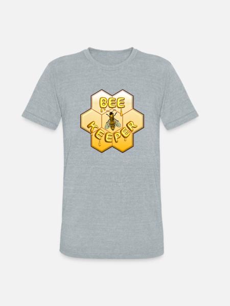 Bee Keeper - Unisex Tri-Blend T-Shirt - heather grey