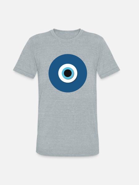 Turkish Eye - Unisex Tri-Blend T-Shirt - heather grey