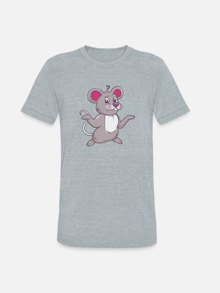 Not So Mouse - Unisex Tri-Blend T-Shirt - heather grey