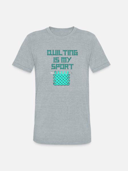 Quilting Lover - Unisex Tri-Blend T-Shirt - heather grey