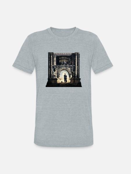 heaven's gate - Unisex Tri-Blend T-Shirt - heather grey