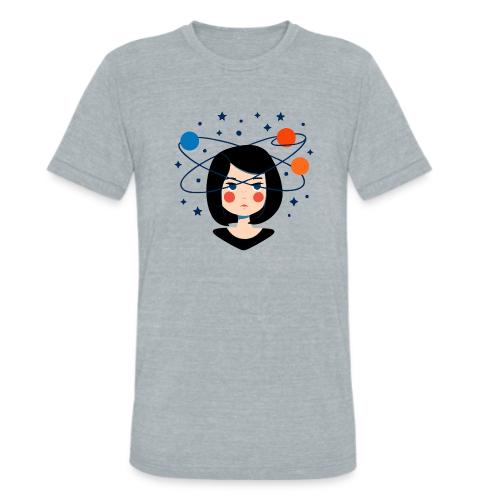 Spaced Out Girl – Mouse Pad - Unisex Tri-Blend T-Shirt