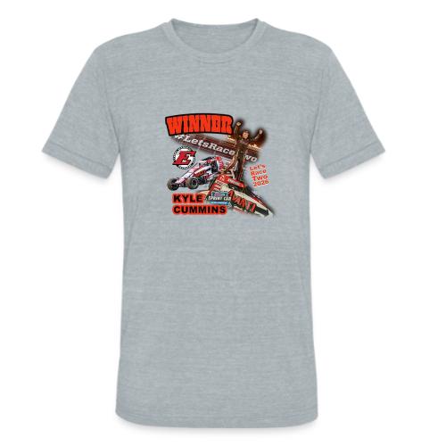 Kyle Cummins #LetsRaceTwo Winner - Unisex Tri-Blend T-Shirt