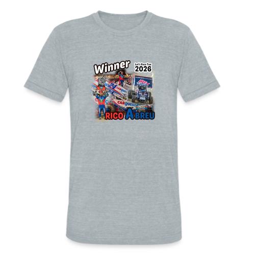 Rico Abreu #LetsRaceTwo Winner - Unisex Tri-Blend T-Shirt