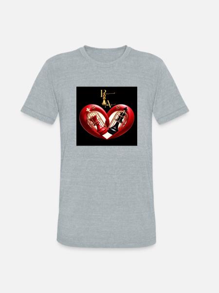 Love locked - Unisex Tri-Blend T-Shirt - heather grey