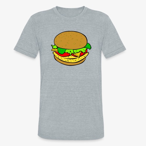Comic Burger - Unisex Tri-Blend T-Shirt