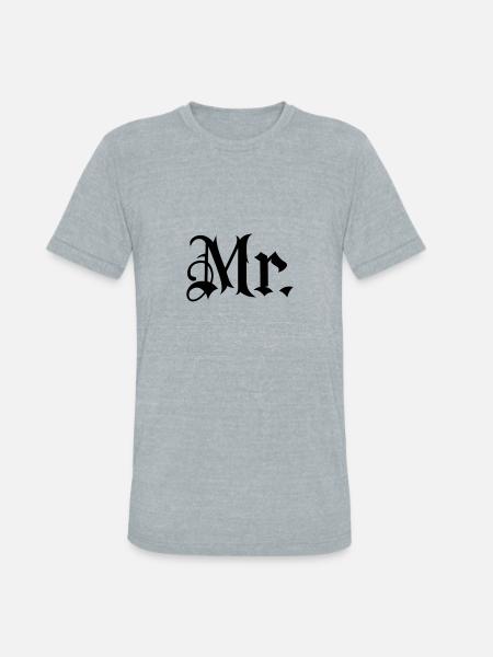 Gladditudes Mr tattoo style - Unisex Tri-Blend T-Shirt - heather grey