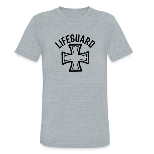 Lifeguard Cross Emblem - Unisex Tri-Blend T-Shirt