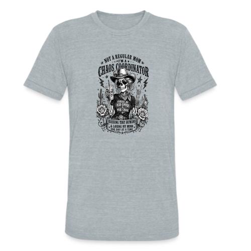 Chaos Coordinator Mom Skeleton Cowgirl - Unisex Tri-Blend T-Shirt