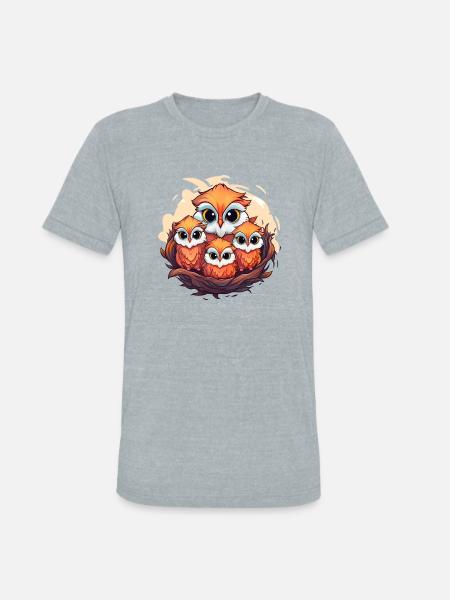 Guardians of the Night - Unisex Tri-Blend T-Shirt - heather grey