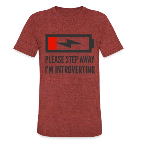 introverting - Unisex Tri-Blend T-Shirt