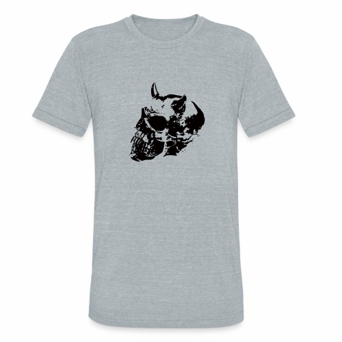 devil skull - Unisex Tri-Blend T-Shirt
