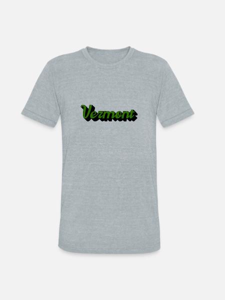 Green Vermont - Unisex Tri-Blend T-Shirt - heather grey
