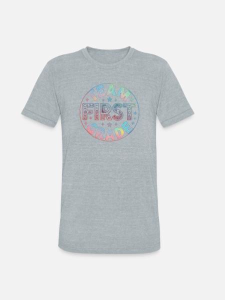 Team First Grade Back To School - Unisex Tri-Blend T-Shirt - heather grey