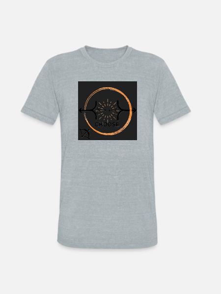 Choose Your Path Emblem - Unisex Tri-Blend T-Shirt - heather grey