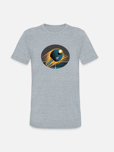 Table Tennis Velocity Burst - Unisex Tri-Blend T-Shirt - heather grey