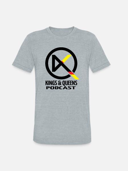 Diagonal Stripes in Dawn - Unisex Tri-Blend T-Shirt - heather grey