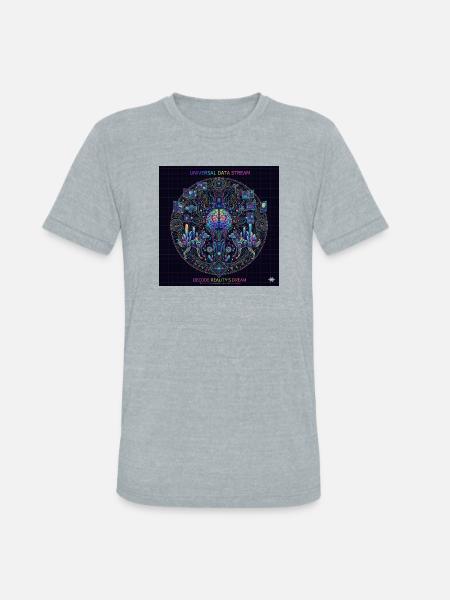 Universal Data Stream - Unisex Tri-Blend T-Shirt - heather grey