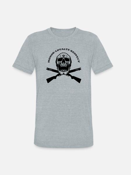 HONOR LOYALTY RESPECT - Unisex Tri-Blend T-Shirt - heather grey