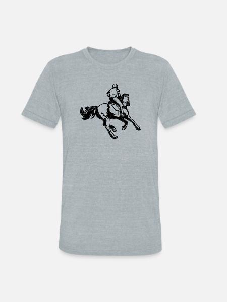 Equestrian - Unisex Tri-Blend T-Shirt - heather grey