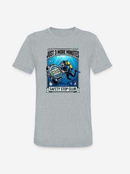 Ocean Soul Divers - Unisex Tri-Blend T-Shirt - heather grey