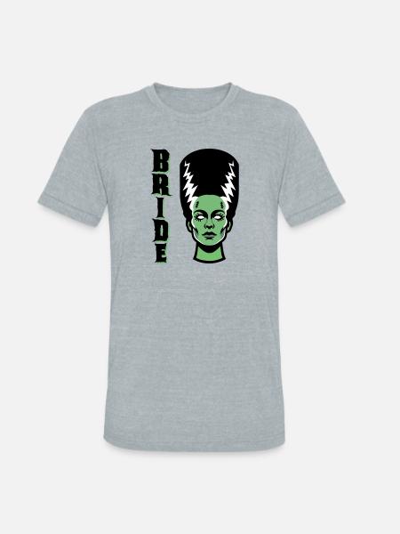 Electric Bride Monster - Unisex Tri-Blend T-Shirt - heather grey