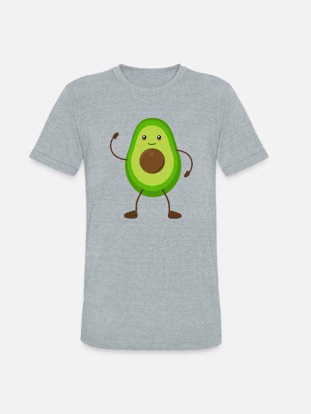 Avo cuddle - Unisex Tri-Blend T-Shirt - heather grey